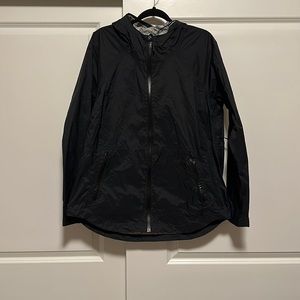 Womens Black Columbia Wind Breaker Rain Jacket XL